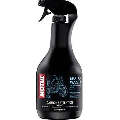 Bočica Motul Moto Wash od 1 litre spremna za uporabu.