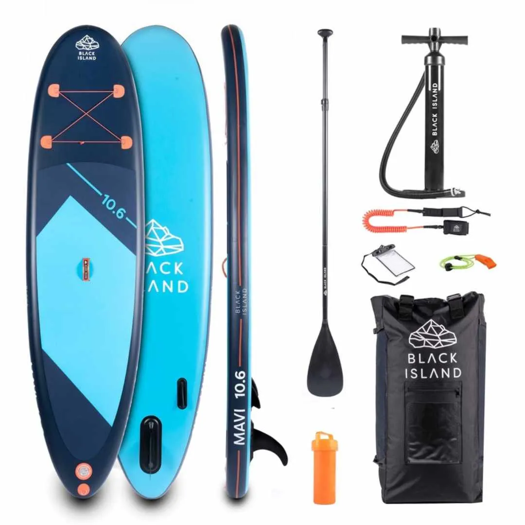 Sup Black Island Mavi 10'6 paket