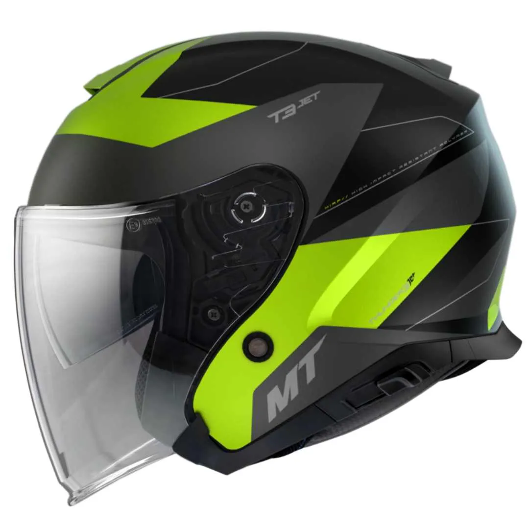 Jet kaciga MT Helmets Thunder 3 Cooper A3 Fluo Mat