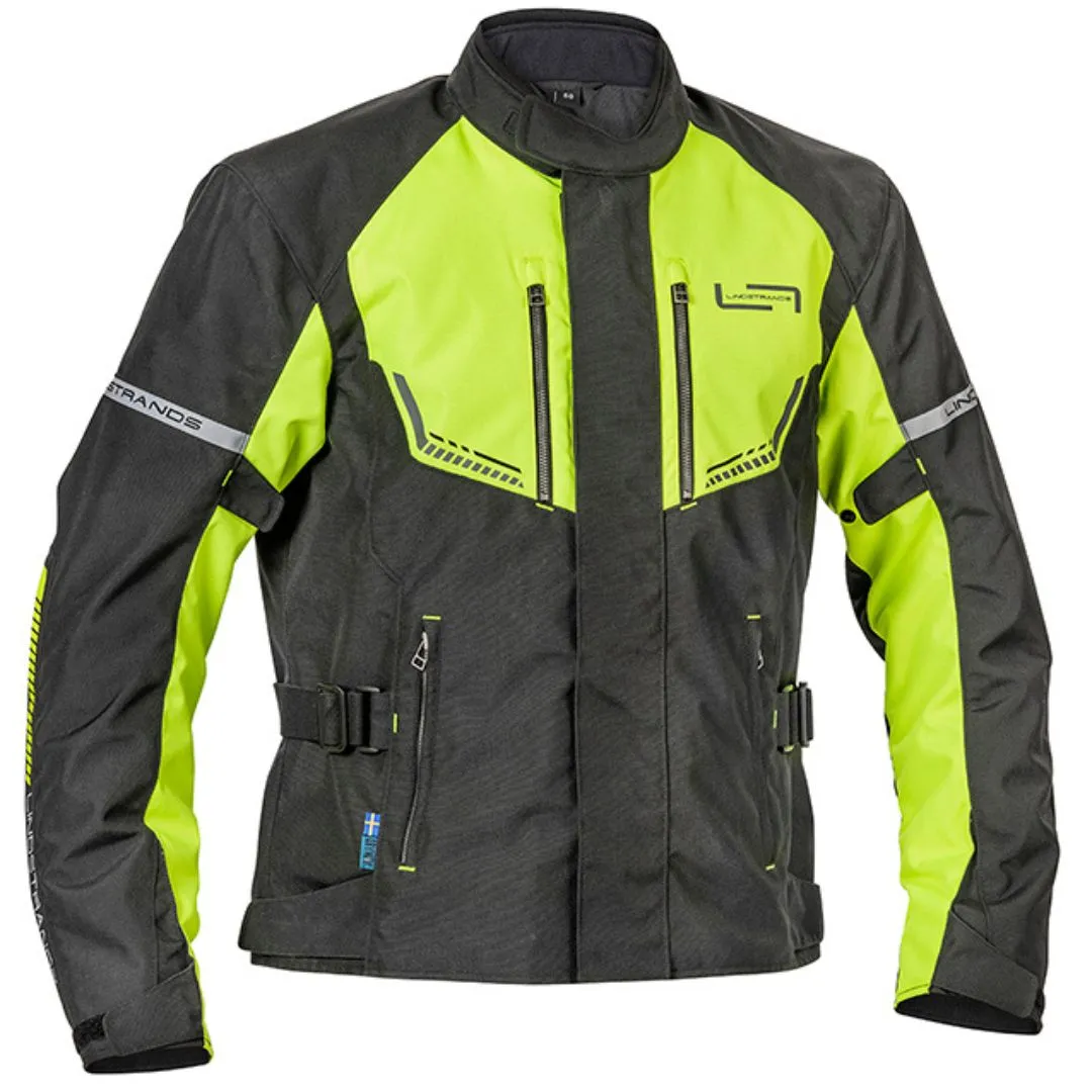 Moto jakna Lindstrands Lomsen Crna Fluo