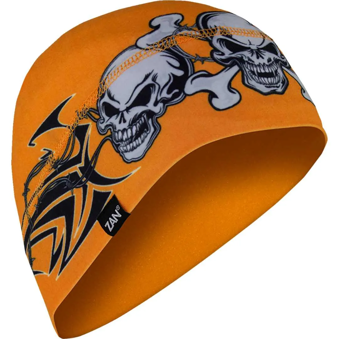 Kapa Zan Headgear SportFlex™ Skull oranžna