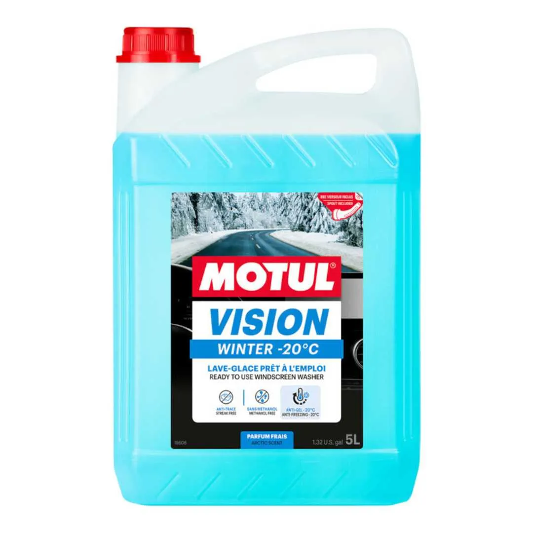 Kanistra Motul Vision Winter -20°C 5L s praktičnim čepom.