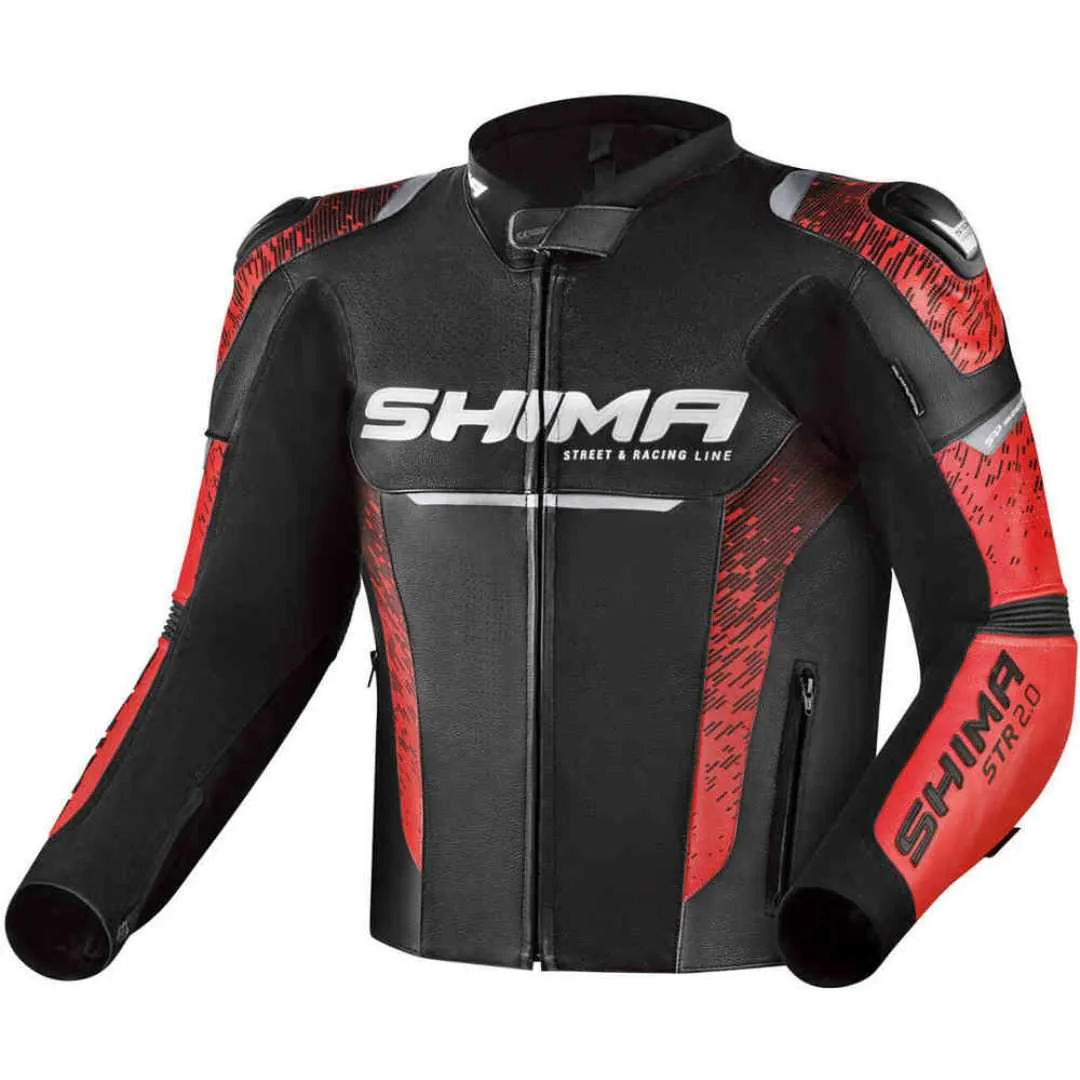 Moto jakna Shima STR 2.0 Crno Crvena