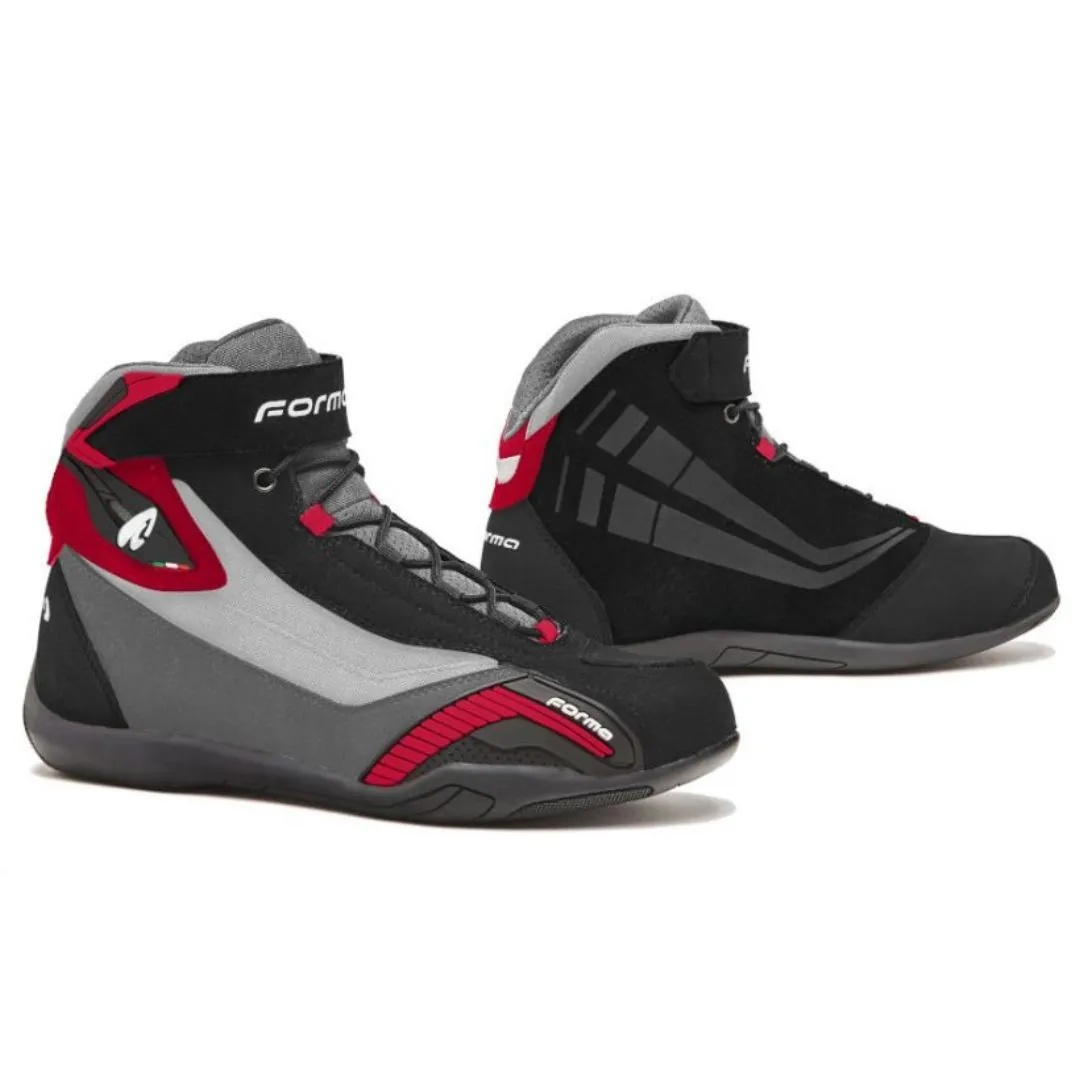 Moto cipele Forma Genesis crno siva bordeaux crvena