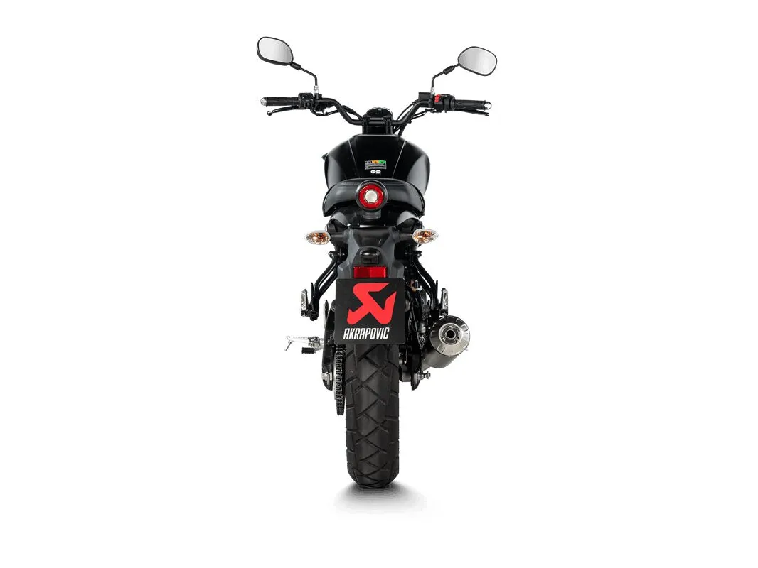 Ispušni sustav S-Y125R13-HBFGT – pogled odozgo, koji prikazuje titanovu konstrukciju