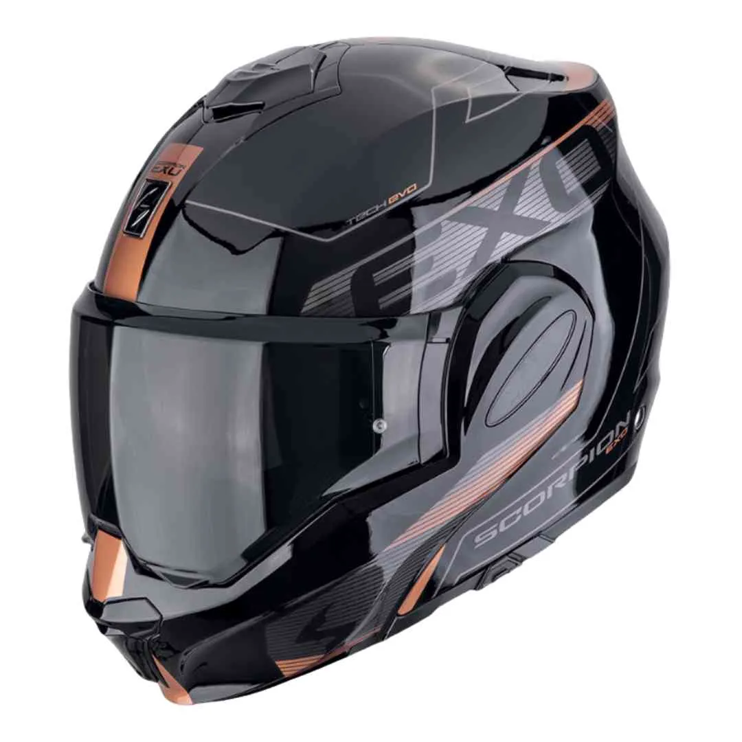 Scorpion EXO Tech Evo Traveller; Črno Bronza