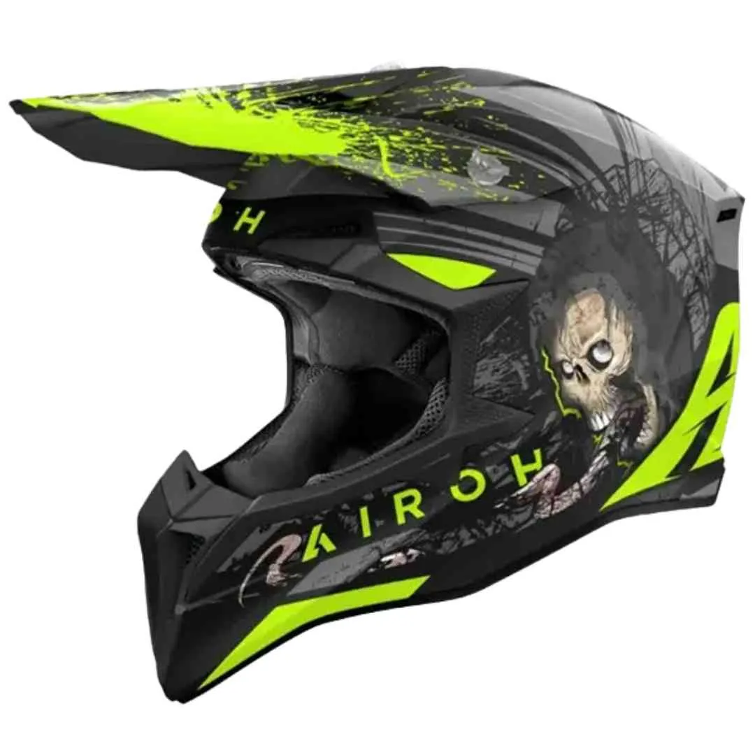 Airoh Wraaap Darkness motocross kaciga - pogled sprijeda