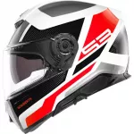 Moto kaciga Schuberth S3 Daytona sivo bijela crvena