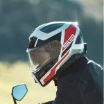 Moto kaciga Schuberth S3 Daytona sivo bijela crvena