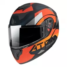 Moto Kaciga MT Helmets Atom SV A4 Matt Naranča