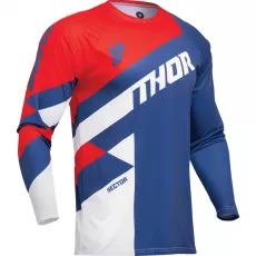 Kros majica Thor Sector Checker plava crvena
