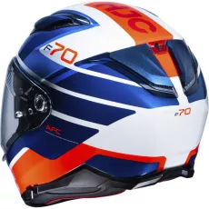 Moto kaciga HJC F70 Tino plavo narančasta
