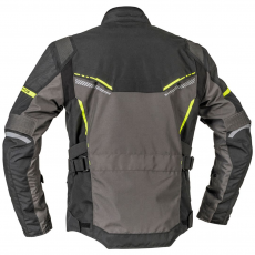 Moto jakna Lindstrands Sylarna Crno Siva Neon