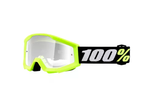 Kros naočale za motocikle 100% dječje Strata Mini Neon