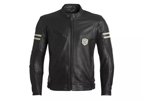 Moto kožna jakna Eleveit Classic crna
