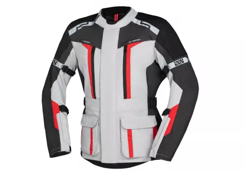 Moto jakna IXS Evans ST 2.0 sivo crvena
