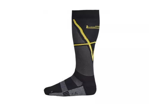 Moto čarape Lindstrands Cool crne i žute