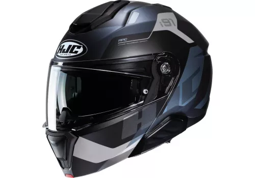 Flip-Up Motociklistička Kaciga HJC i91 Carst crno siva