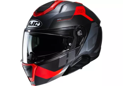Flip-Up Motociklistička Kaciga HJC i91 Carst crno crvena