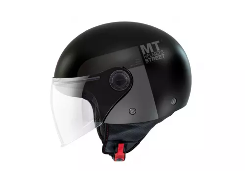 Jet kaciga MT Helmets Street Inboard D2 Matt crna