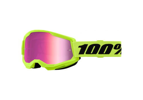 Kros naočale za motocikle 100% Strata 2 Mirror neon