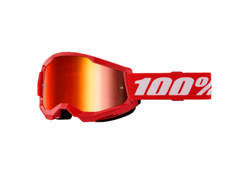 Kros naočale za motocikle 100% Strata 2 Mirror crvena