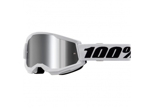Kros naočale za motocikle 100% Strata 2 Mirror bijela