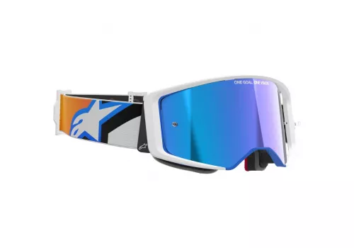 Kros naočale Alpinestars Supertech Corp Absolute Vision Mirror plavo narančasta