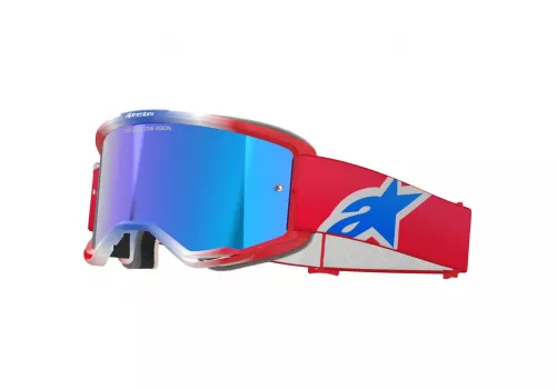 Kros naočale Alpinestars Vision 5 Corp Mirror crveno bijelo plave