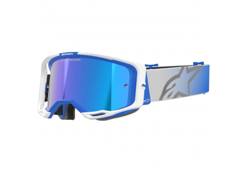 Kros naočale Alpinestars Vision 8 Corp Mirror bijelo plava