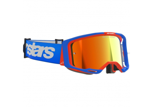 Kros naočale Alpinestars Vision 8 Wordmark Mirror plava narančasta