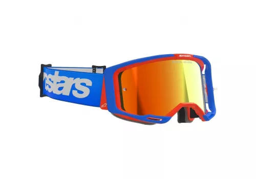 Kros naočale Alpinestars Vision 8 Wordmark Mirror plava narančasta