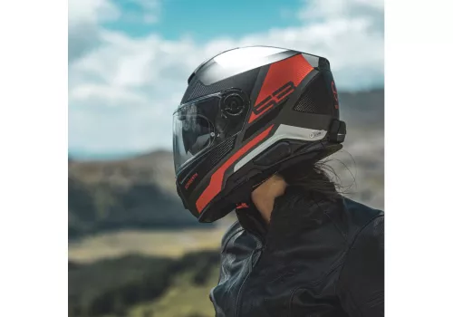 Moto kaciga Schuberth S3 Daytona antracit crvena