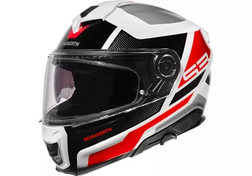 Moto kaciga Schuberth S3 Daytona sivo bijela crvena