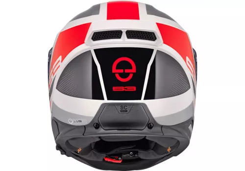 Moto kaciga Schuberth S3 Daytona sivo bijela crvena