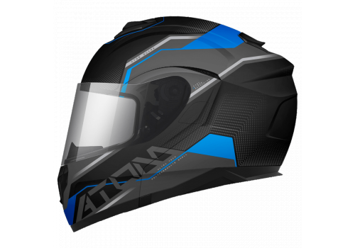 Moto kaciga Mt helmets Atom Quark Matt Plava